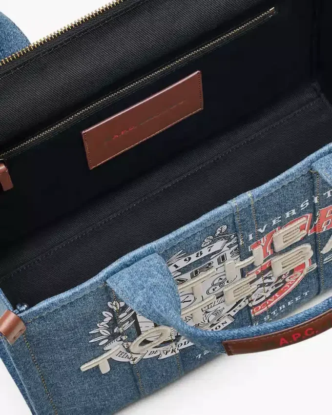 A.P.C. X Marc Jacobs Denim Medium Tote Bag A.P.C. X Marc Jacobs Denim Medium Tote Bag