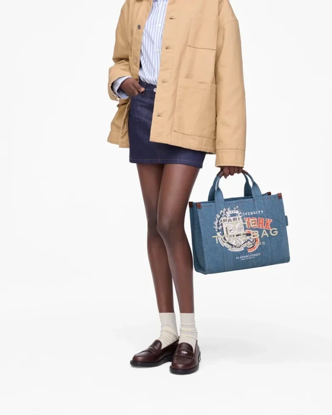 A.P.C. X Marc Jacobs Denim Medium Tote Bag A.P.C. X Marc Jacobs Denim Medium Tote Bag
