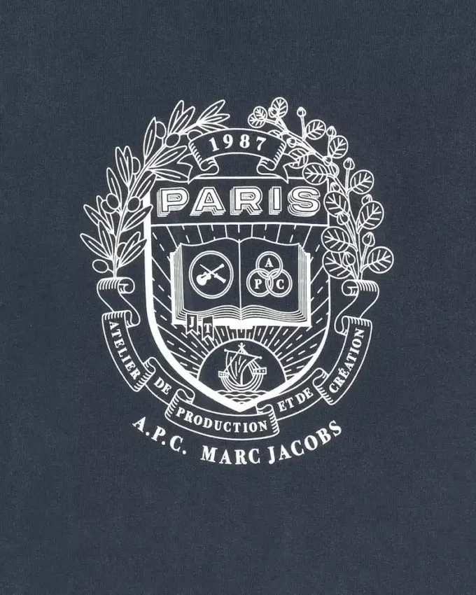 A.P.C. X Marc Jacobs Herrtröja med rund hals