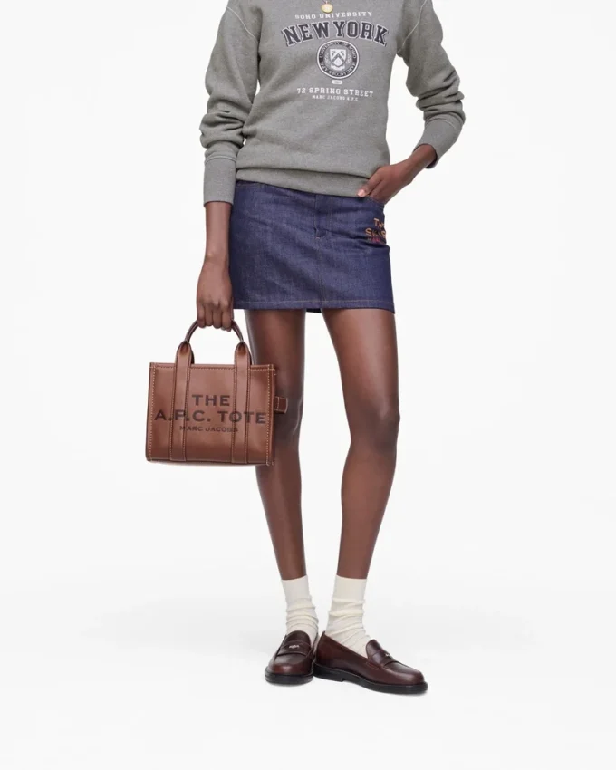 A.P.C. X Marc Jacobs liten läder Tote Bag A.P.C. X Marc Jacobs liten läder Tote Bag