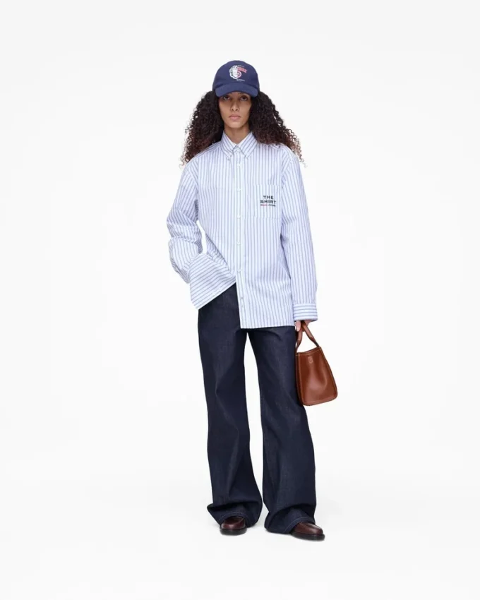 A.P.C. X Marc Jacobs randig skjorta