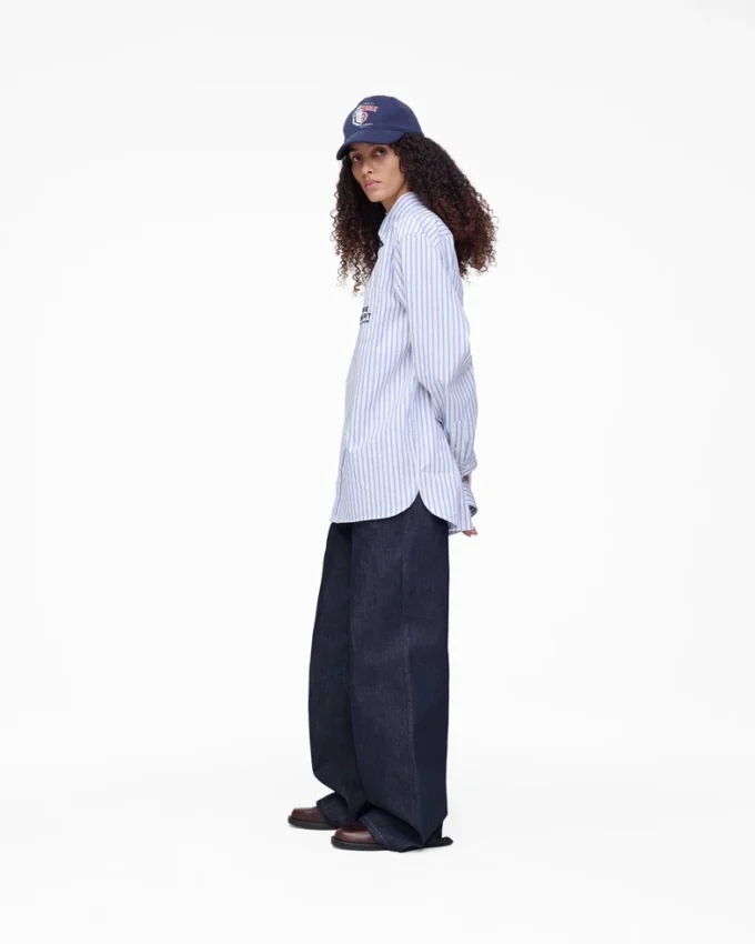 A.P.C. X Marc Jacobs randig skjorta