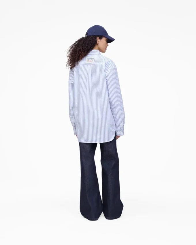 A.P.C. X Marc Jacobs randig skjorta