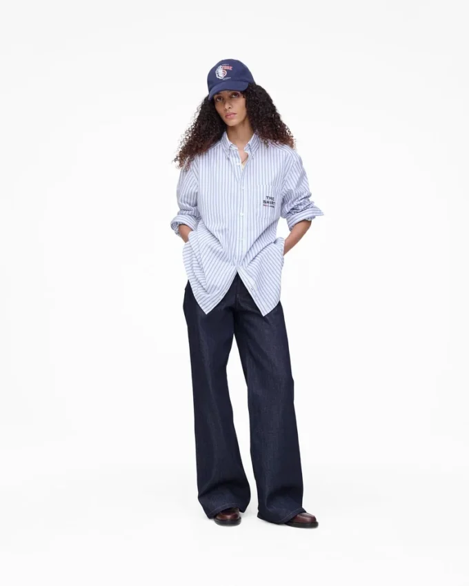 A.P.C. X Marc Jacobs randig skjorta