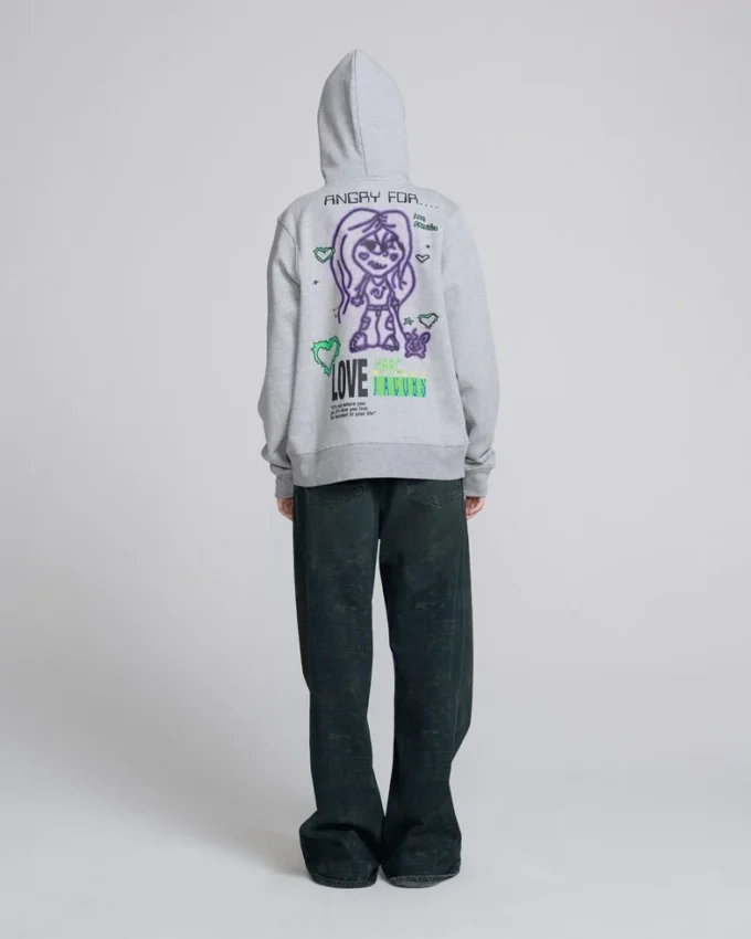 Angry For Love Zip Hoodie