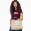 Daisy Script Canvas Medium Tote Bag Daisy Script Canvas Medium Tote Bag