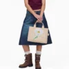 Daisy Script Canvas Medium Tote Bag Daisy Script Canvas Medium Tote Bag