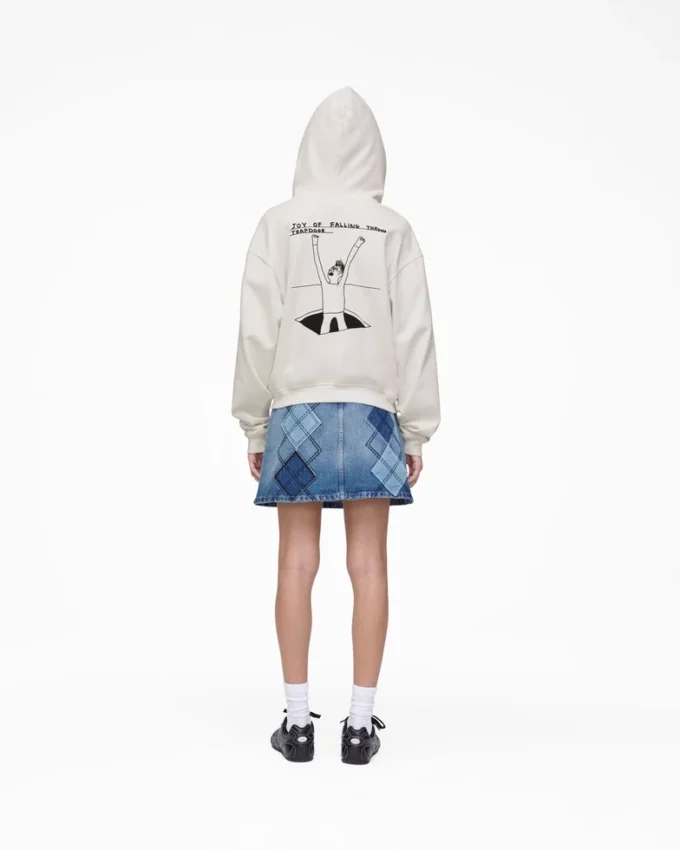 David Shrigley X Marc Jacobs  Joy Of Falling Zip Hoodie