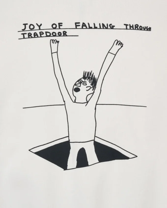 David Shrigley X Marc Jacobs  Joy Of Falling Zip Hoodie