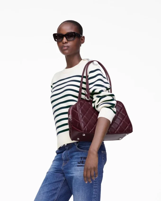 Den quiltade läderväskan Dual Satchel Den quiltade läderväskan Dual Satchel