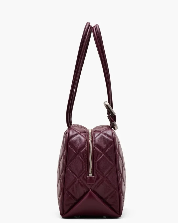 Den quiltade läderväskan Dual Satchel Den quiltade läderväskan Dual Satchel