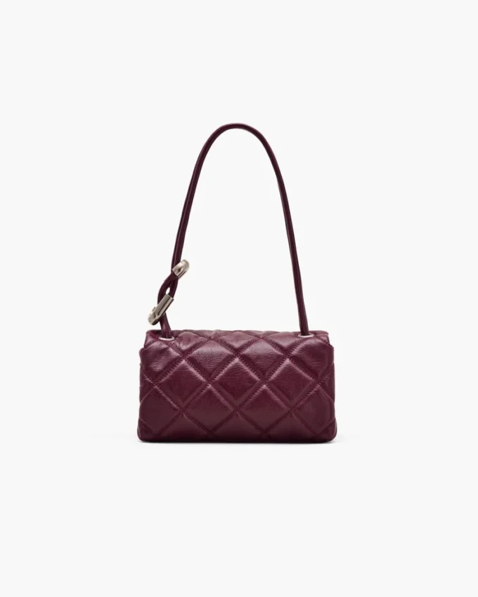 Den quiltade Mini Dual-axelväskan Den quiltade Mini Dual-axelväskan