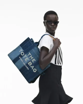 Denim Large Tote Bag
