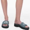 Denim Monogram Lug Sole Slide Denim Monogram Lug Sole Slide