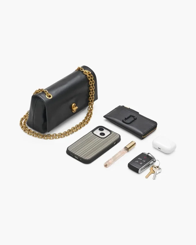 Mini-väska med dubbla metallkedjor