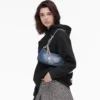Faded Denim Charm-axelväska Faded Denim Charm-axelväska