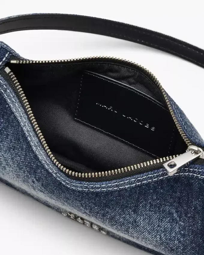 Faded Denim Charm-axelväska Faded Denim Charm-axelväska
