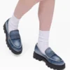 Frankie Loafer i blekt denim Frankie Loafer i blekt denim