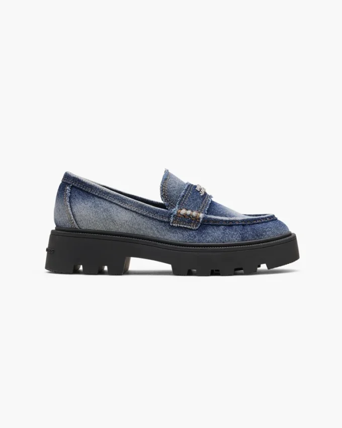 Frankie Loafer i blekt denim Frankie Loafer i blekt denim
