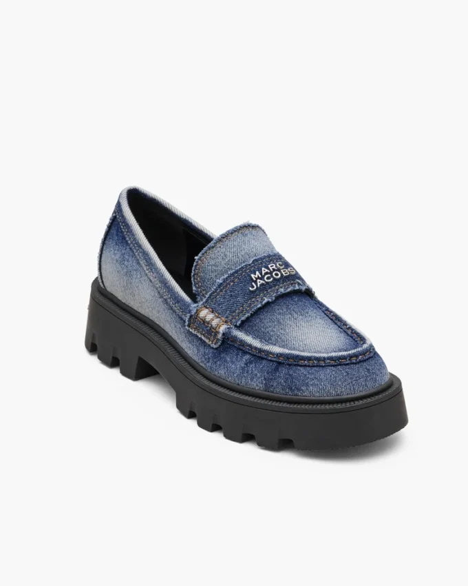 Frankie Loafer i blekt denim Frankie Loafer i blekt denim