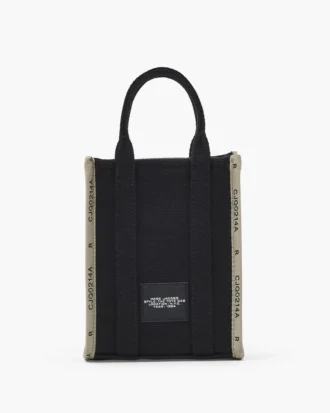 Jacquard Crossbody Tote Bag