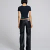 Jeans med dragkedja fram