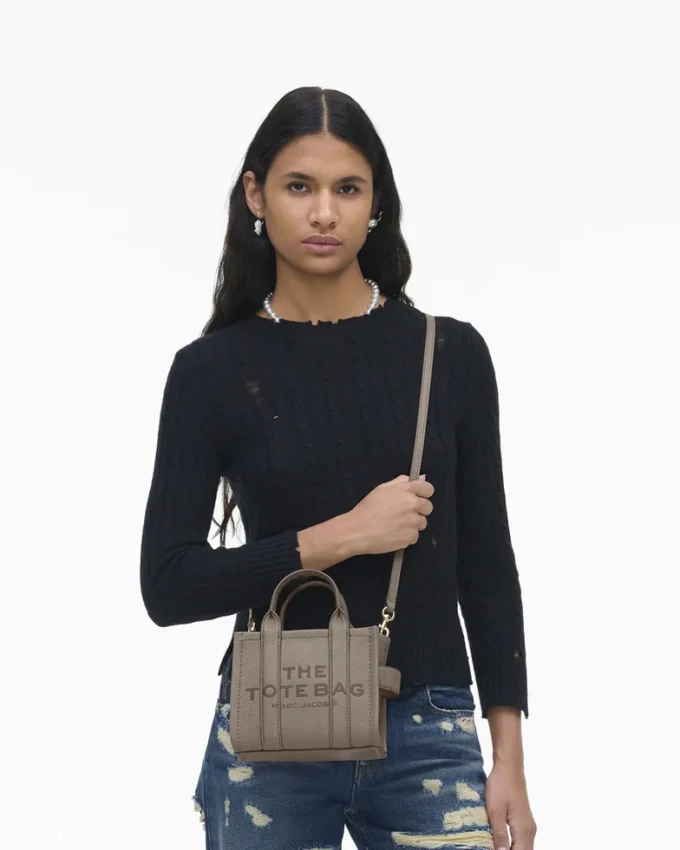 Läder Tote Bag med axelrem Läder Tote Bag med axelrem