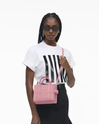Läder Tote Bag med axelrem