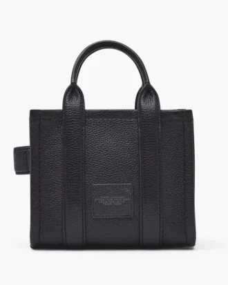 Läder Tote Bag med axelrem