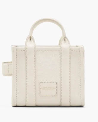 Läder Tote Bag med axelrem