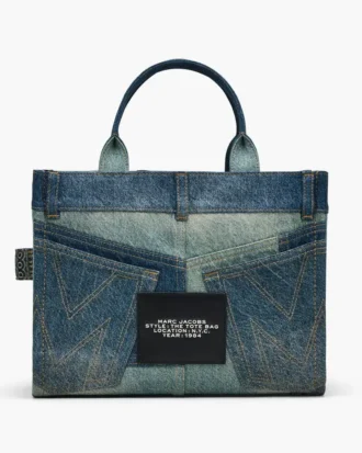 Medium Tote Bag in dekonstruerad denim