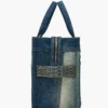 Medium Tote Bag in dekonstruerad denim Medium Tote Bag in dekonstruerad denim