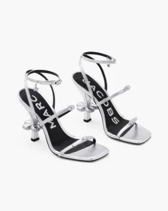 Metallic Leather Daisy Heel