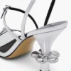 Metallic Leather Daisy Heel