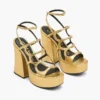 Metallic Leather Kiki Platform Sandal Metallic Leather Kiki Platform Sandal