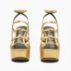 Metallic Leather Kiki Platform Sandal Metallic Leather Kiki Platform Sandal