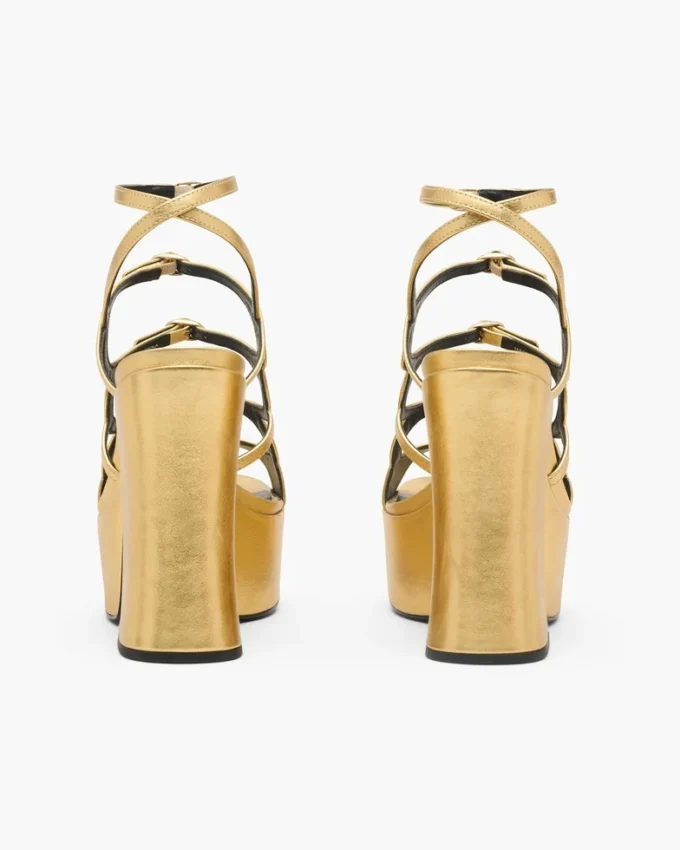 Metallic Leather Kiki Platform Sandal Metallic Leather Kiki Platform Sandal