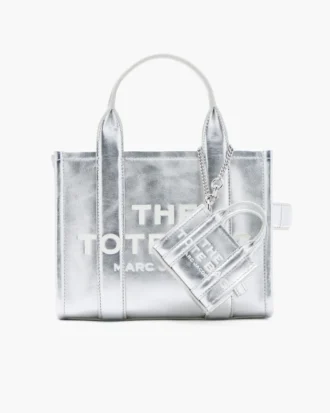Metallic Leather Nano Tote Charm Metallic Leather Nano Tote Charm