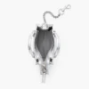 Metallic Leather Nano Tote Charm Metallic Leather Nano Tote Charm