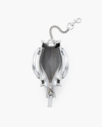 Metallic Leather Nano Tote Charm Metallic Leather Nano Tote Charm