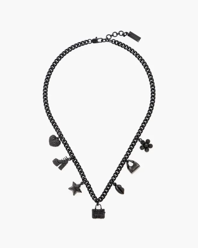 Mini Icon Pave Charm Necklace