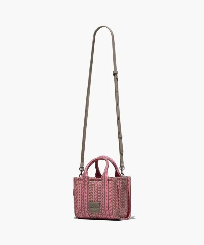 Monogram läder Tote Bag med axelrem Monogram läder Tote Bag med axelrem