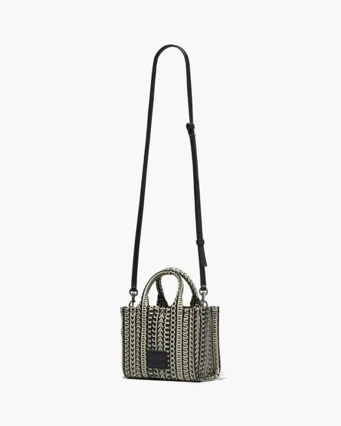 Monogram läder Tote Bag med axelrem Monogram läder Tote Bag med axelrem