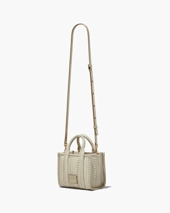 Monogram läder Tote Bag med axelrem Monogram läder Tote Bag med axelrem
