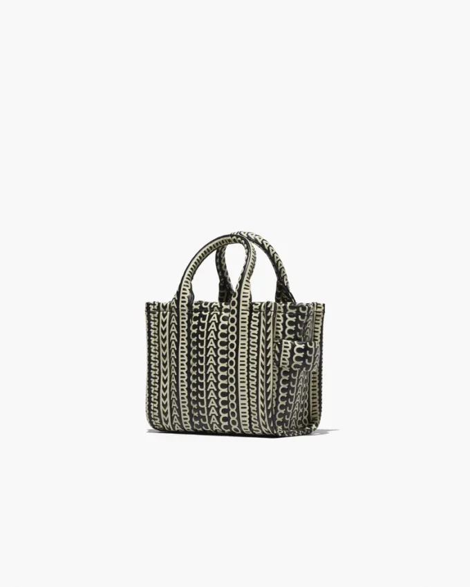 Monogram läder Tote Bag med axelrem Monogram läder Tote Bag med axelrem