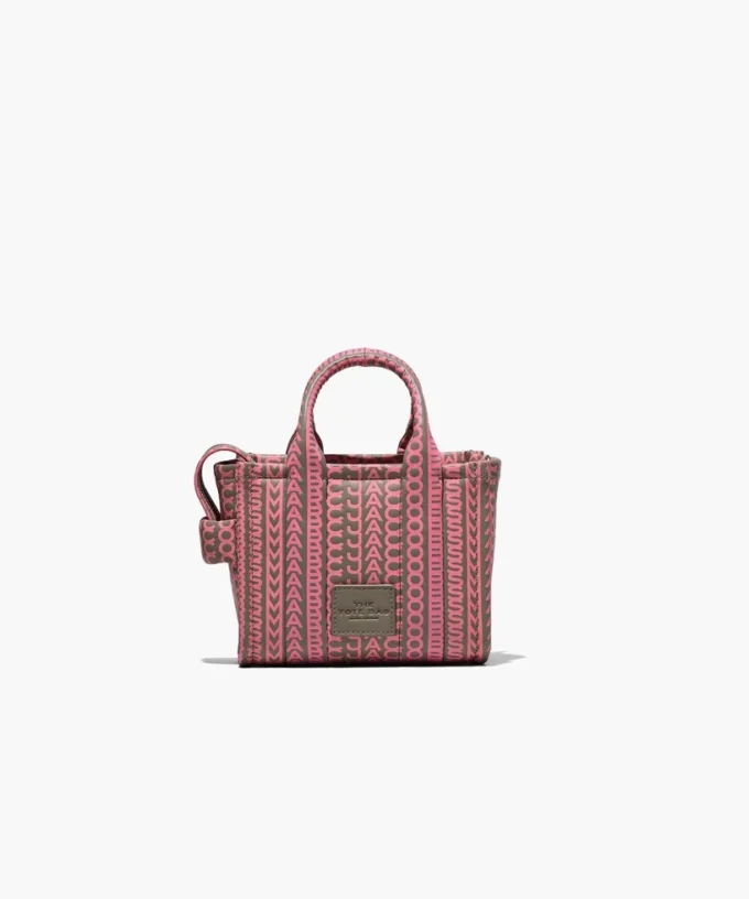 Monogram läder Tote Bag med axelrem Monogram läder Tote Bag med axelrem