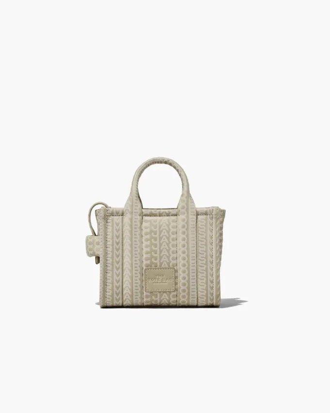 Monogram läder Tote Bag med axelrem Monogram läder Tote Bag med axelrem