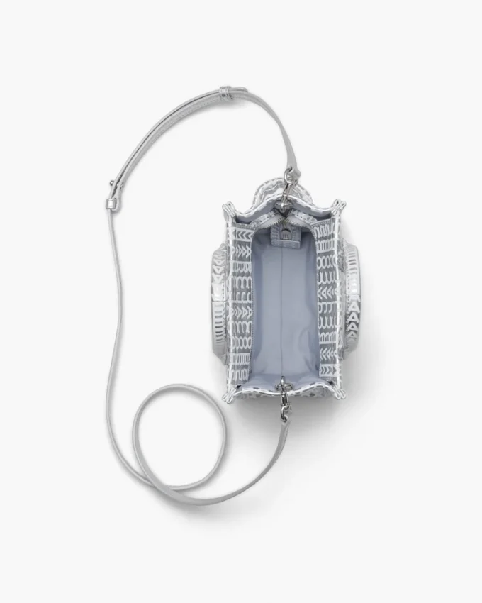 Monogram Metallic Crossbody Tote Bag Monogram Metallic Crossbody Tote Bag