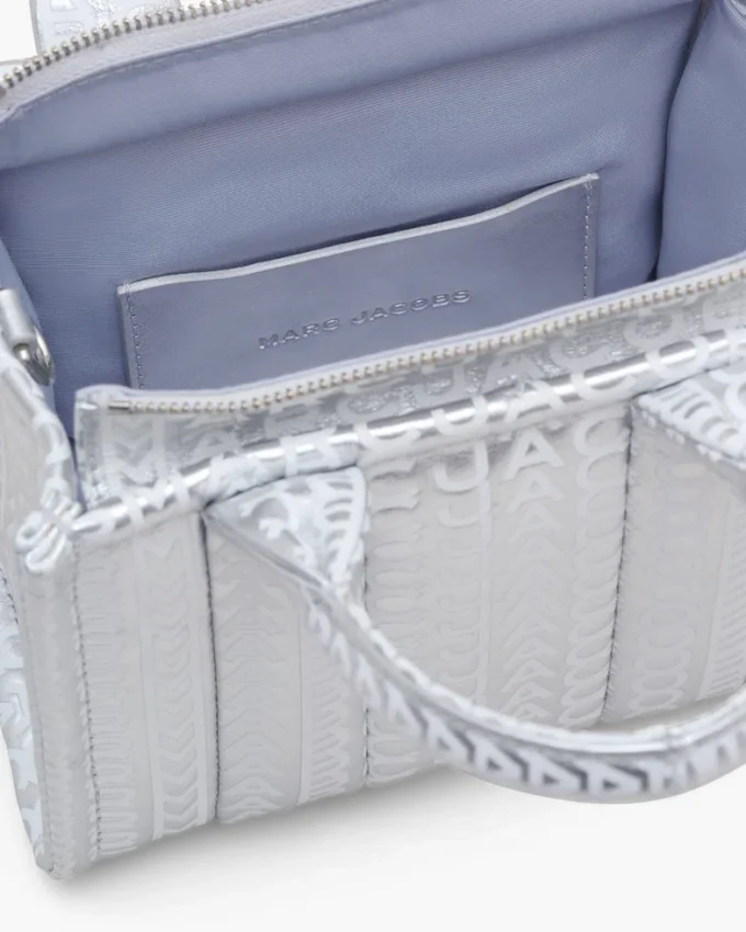 Monogram Metallic Crossbody Tote Bag Monogram Metallic Crossbody Tote Bag