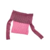 Off shoulder-tröja med hålstickning